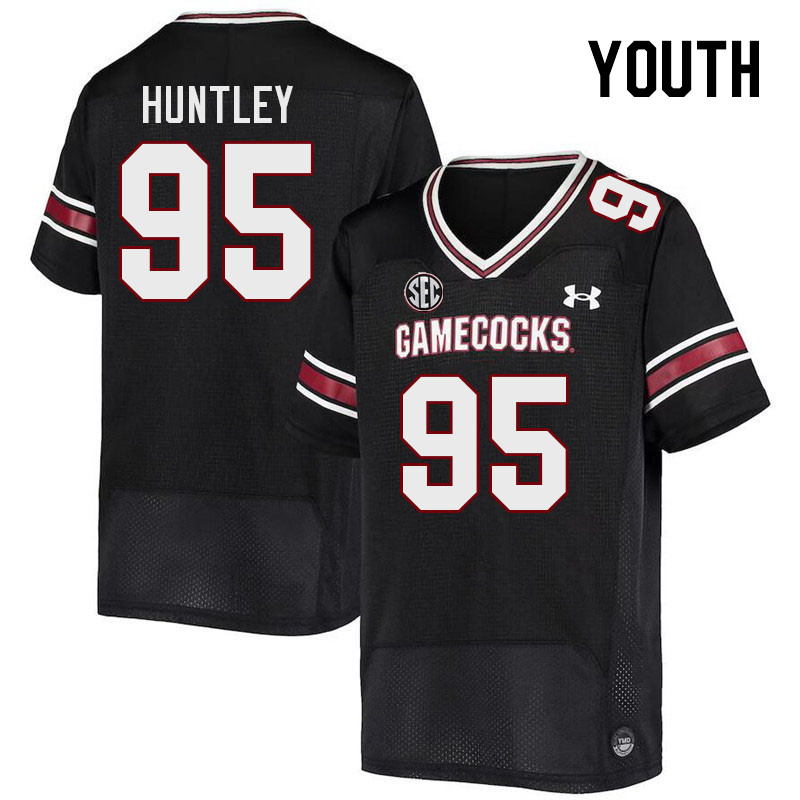 Youth #95 Alex Huntley South Carolina Gamecocks 2023 College Football Jerseys Stitched-Black